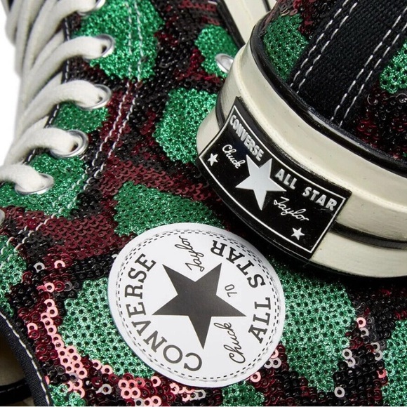 Converse Chuck 70 Hi Snakequins Red/Green/ US Mens 11.5 - Picture 3 of 5
